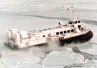 AP1-88 hovercraft with the Scandinavian company SAS -  (credit: The <a href='http://www.hovercraft-museum.org/' target='_blank'>Hovercraft Museum Trust</a>).